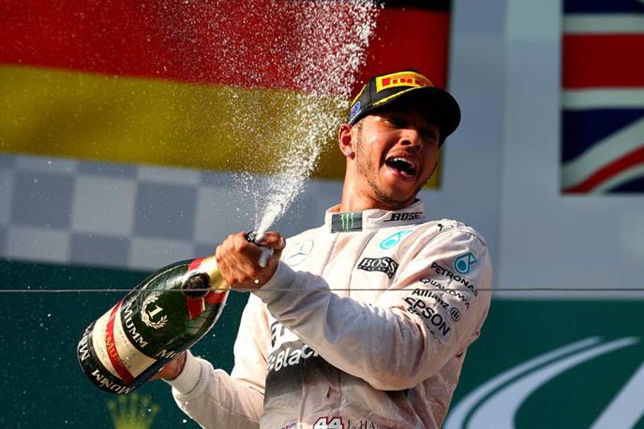 Per Lewis Hamilton una gara da assoluto padrone e degno campione del mondo. Getty